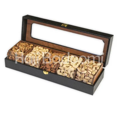 باکس آجیل چرمی مدل وندا 1400 گرمی