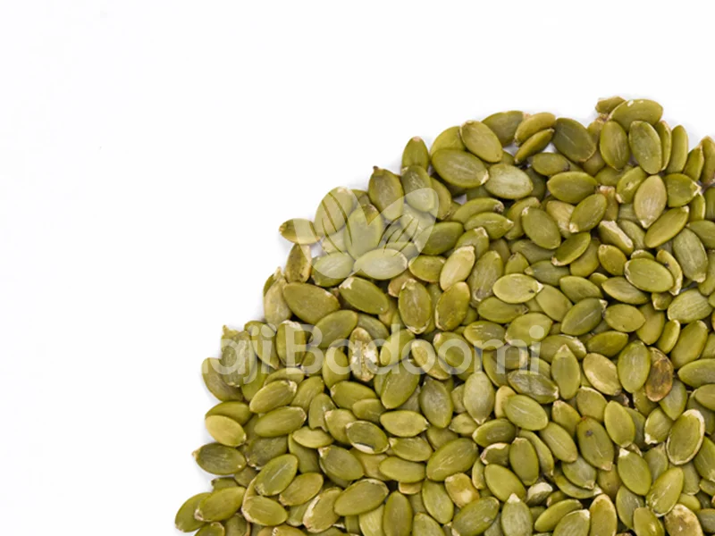 خرید مغز تخمه کدوی خام اعلا از آجیل فروشی اینترنتی حاجی بادومی