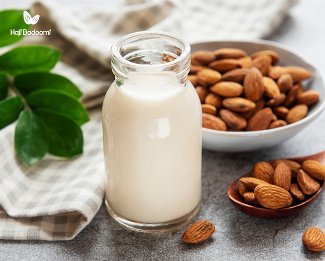طرز نگهداری از شیر بادام