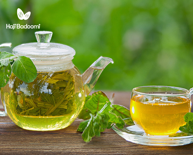 8. چای سبز دمنوش گیاهی برای معده درد و اسهال