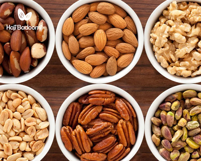 انواع تنقلات رژیمی: 2. انواع مغز و آجیل