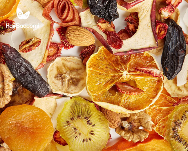 انواع تنقلات رژیمی: 3. میوه خشک