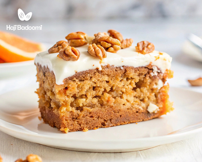 ایدههایی برای تزیین کیک کدو حلوایی با گردو