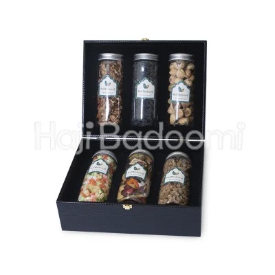 5. باکس میوه خشک لاکچری شیشه ای مدل ونو 2500 گرمی