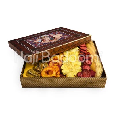 8. باکس میوه خشک خاتم طرح شاهنامه 800 گرمی