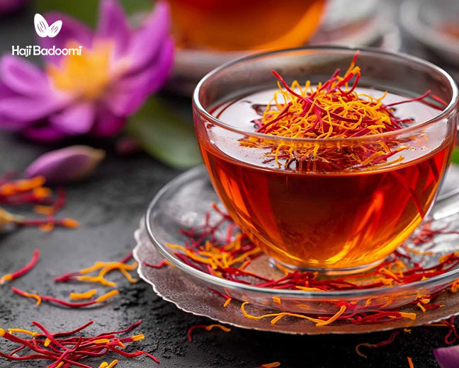 دمنوش زعفران از دمنوش های کاهنده فشار خون