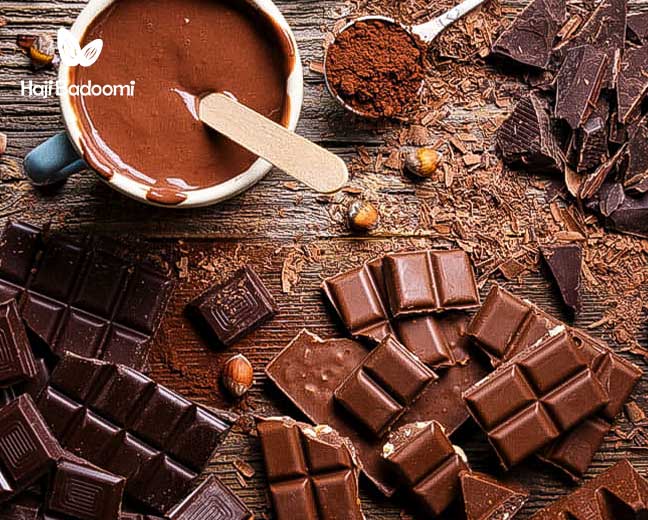 7. مراحل آب کردن شکلات به روش تمپر