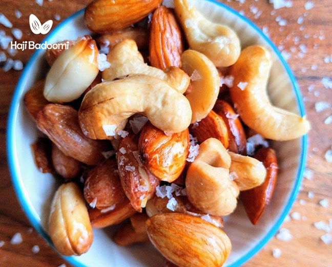 کارایی های آجیل خام و بو داده