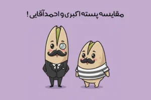 تفاوت پسته اکبری و احمد آقایی: مقایسه کامل از نظر ظاهر، طعم و قیمت