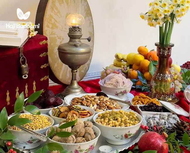 آجیل شب یلدا در شهر های مختلف