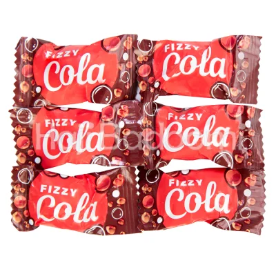 آبنبات فیزی کولا با طعم نوشابه گاز دار روشن