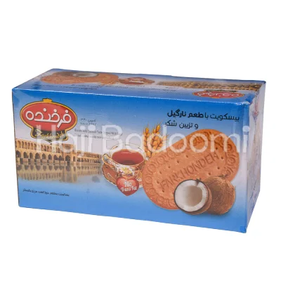 بیسکوییت با طعم نارگیل و تزیین شکر 900 گرم