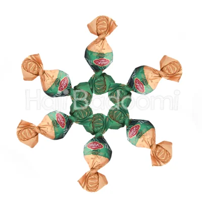 شکلات ترافل توپی ای بی کی فندقی سبز
