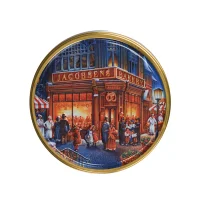 کوکی جاکوبسنز کره ای جعبه فلزی با طرح بازار 150 گرمی