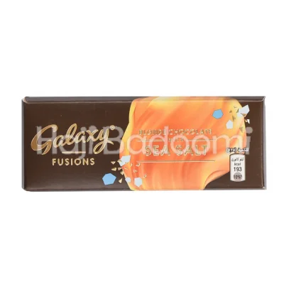 شکلات تخته ای گلکسی فیوژن طلایی با نمک دریا 35 گرمی