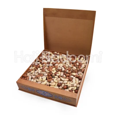باکس آجیل خام طرح سیمرغ بهشتی 1400 گرمی