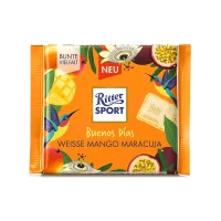 شکلات تخته ای سفید با کرم انبه و پشن فروت ریتر اسپرت 100 گرمی