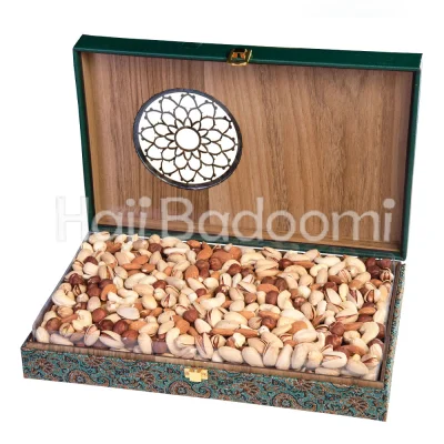 باکس آجیل خام طرح ترمه خورشید 1300 گرمی