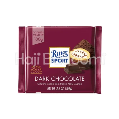 شکلات تخته ای تلخ 50 درصد ریتر اسپرت 100 گرمی
