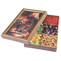 باکس پذیرایی عصرانه طرح مخمل روشنا 1200 گرمی