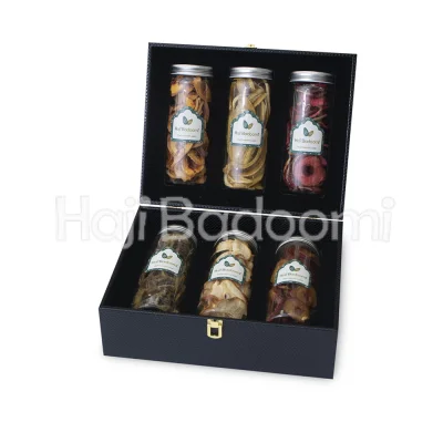 باکس میوه خشک لاکچری شیشه ای مدل ریناس 1800 گرمی