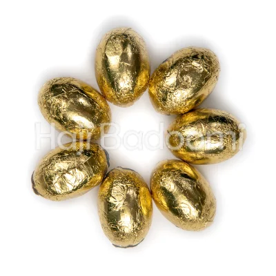 شکلات شیری سوکادو با مغز غلات طرح تخم مرغی طلایی