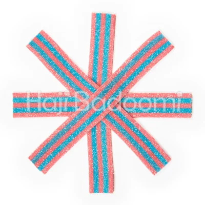 پاستیل نواری شکری ترش جوجو جلی با طعم توت فرنگی و بلوبری