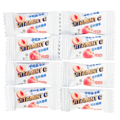 آبنبات قرص ویتامین سی جویدنی بدون شکر سوپر کول طعم هلو