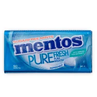 آبنبات خوش بو کننده دهان منتوس نعناع تند و چای سبز پیور فرش 35 گرمی