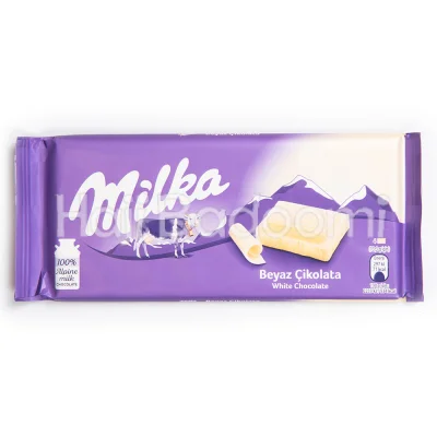 شکلات تخته‌ ای سفید میلکا 80 گرمی