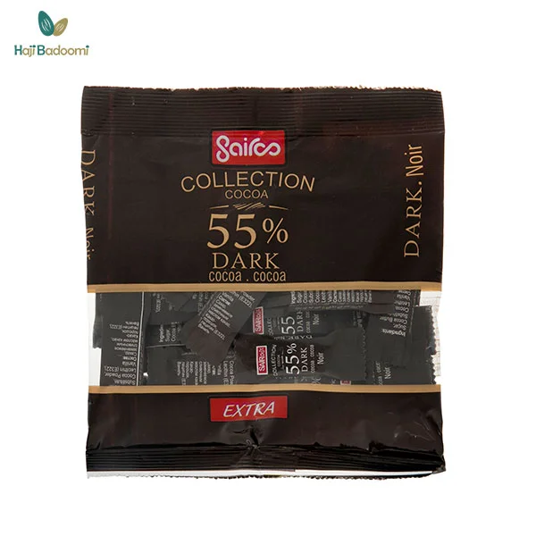 نمایی از شکلات تلخ 55 درصد سایرو