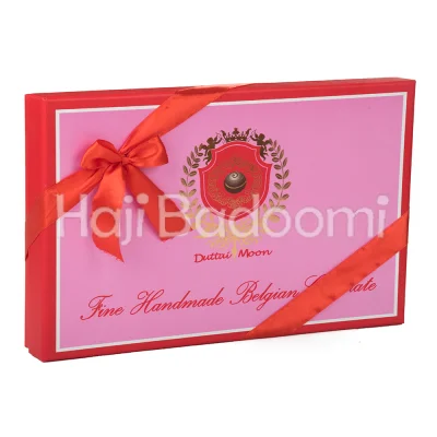 ترافل کادویی دوتایی مون دست ساز قرمز و صورتی 250 گرمی