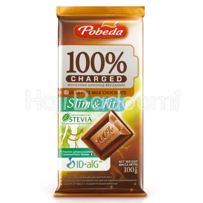 شکلات شیری رژیمی بدون قند پوبدا 100 گرمی