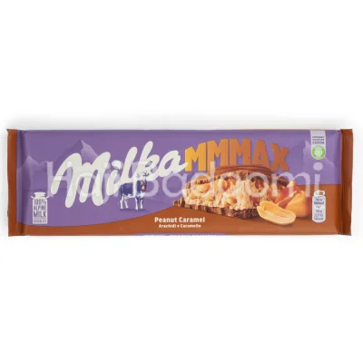 شکلات تخته ای تری ام مکس میلکا با مغز کارامل و بادام زمینی 276 گرمی