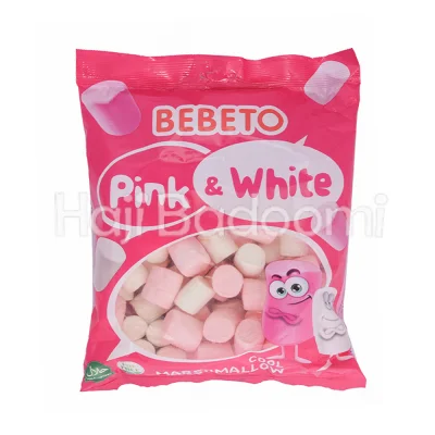 مارشمالو ببتو صورتی و سفید 275 گرمی