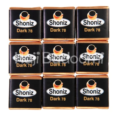 شکلات تلخ 78 درصد مربع شونیز