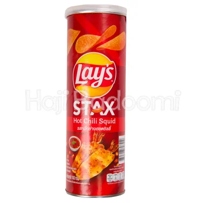 چیپس لیز استاکس با طعم ماهی مرکب چیلی تند 100 گرمی