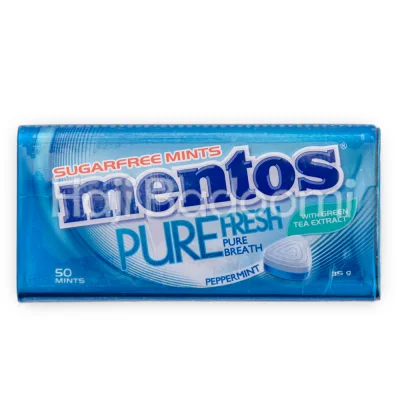 آبنبات خوش بو کننده دهان منتوس نعناع تند و چای سبز پیور فرش 35 گرمی