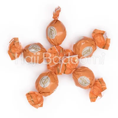 شکلات لایکا پرالین نارنجی با مغز غلات و فندق