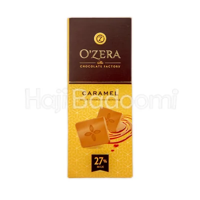 شکلات تخته ای 27 درصد کاراملی اوزرا 90 گرمی