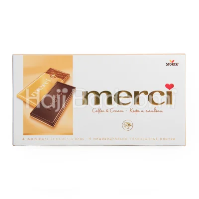 شکلات تخته ای قهوه و خامه مرسی 100 گرمی