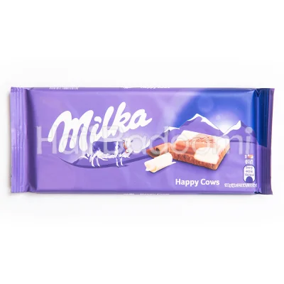 شکلات تخته‌ ای میلکا شیری شکلاتی هپی کاوز 100 گرمی
