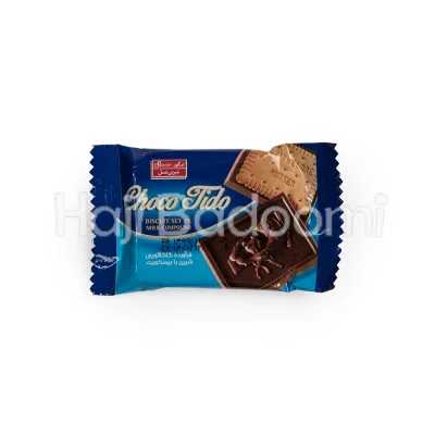 شکلات تخته ای کاکائویی شیری با بیسکویت شیرین عسل 18 گرمی