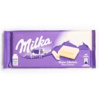 شکلات تخته‌ ای سفید میلکا 80 گرمی
