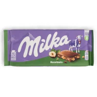 شکلات تخته‌ ای میلکا با تکه های فندق 100 گرمی