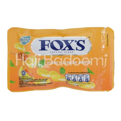 آبنبات فاکس با طعم لیمو و عسل و نعنا 15 گرمی