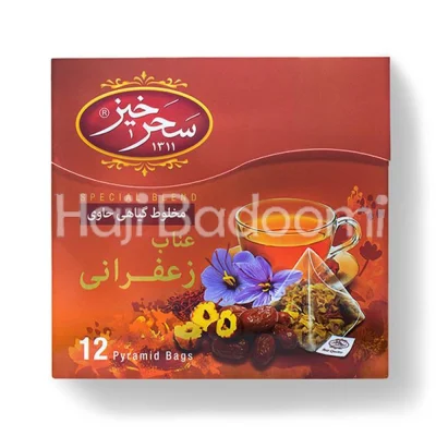دمنوش عناب زعفرانی سحرخیز 12 عددی 24 گرمی
