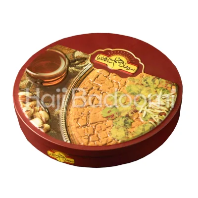 سوهان محمد ساعدی نیا گل با مغز پسته و خلال بادام 500 گرمی