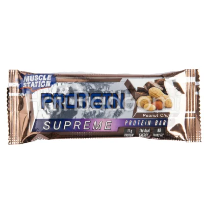 پروتئین بار سوپریم ماسلز استیشن بادام زمینی 40 گرمی