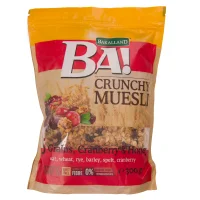 غلات صبحانه کرانچی موسلی باکالند 5 دانه و کرنبری و عسل 300 گرمی